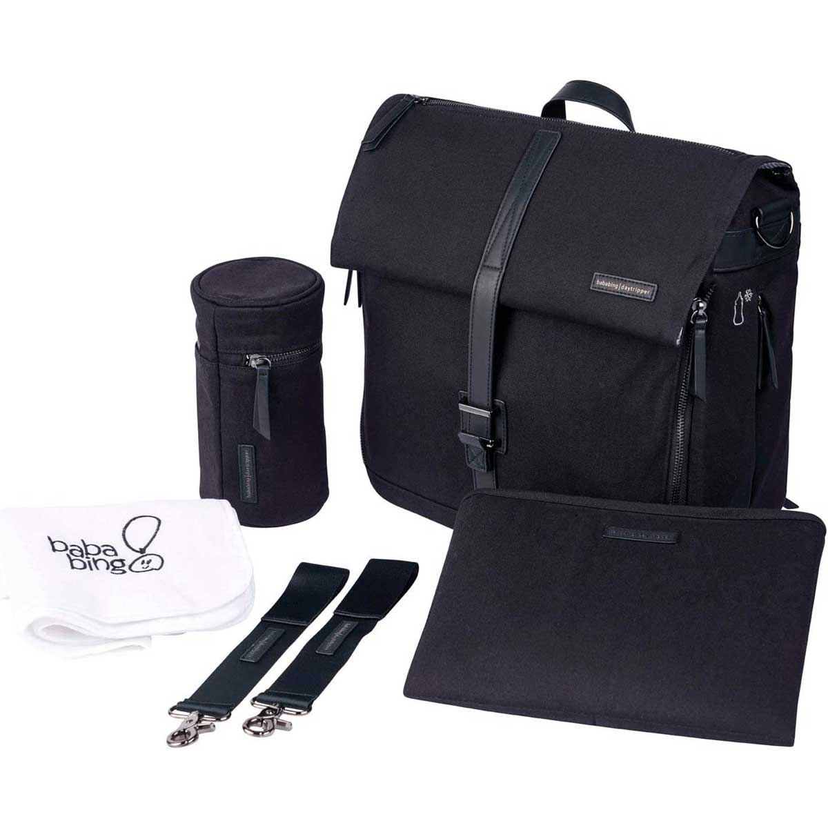 Torba / ruksak za previjanje BabaBing Day Tripper Meta Black 8