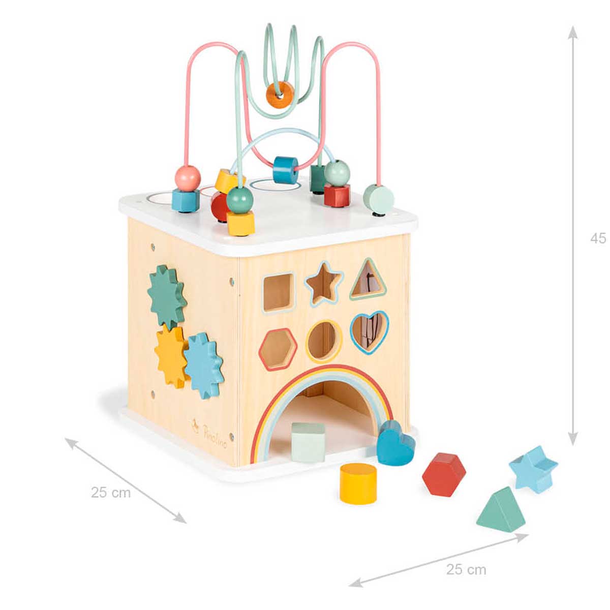 Drvena kocka motoričkih vještina i aktivnosti Pinolino Sanna 1