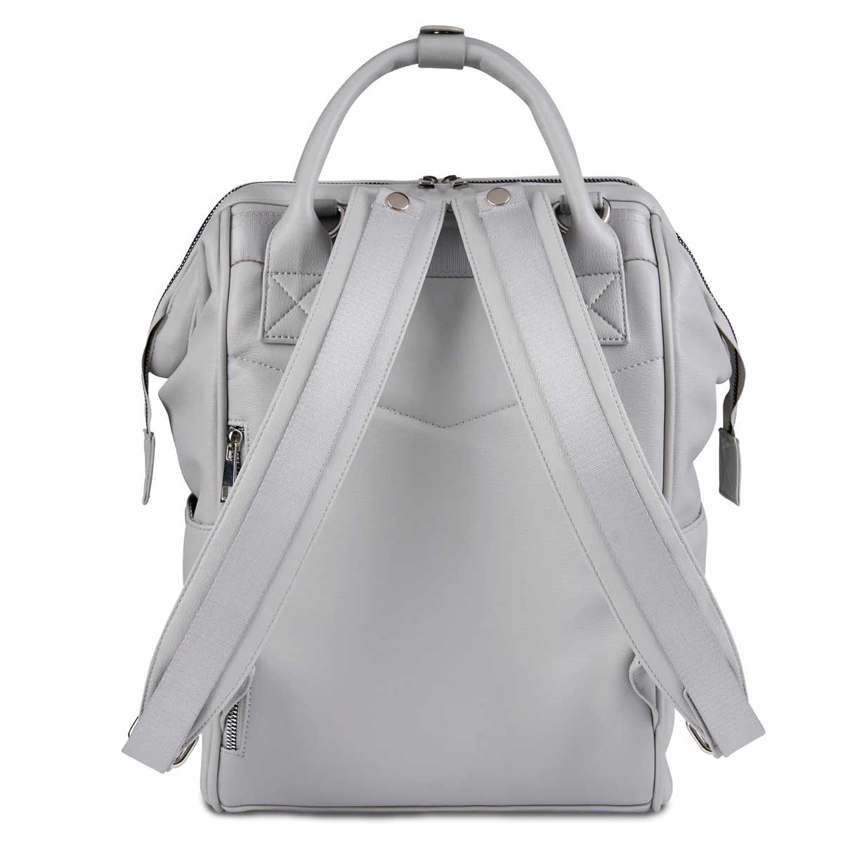 Torba / ruksak za previjanje BabaBing Ruksak Mani Grey Leather 1