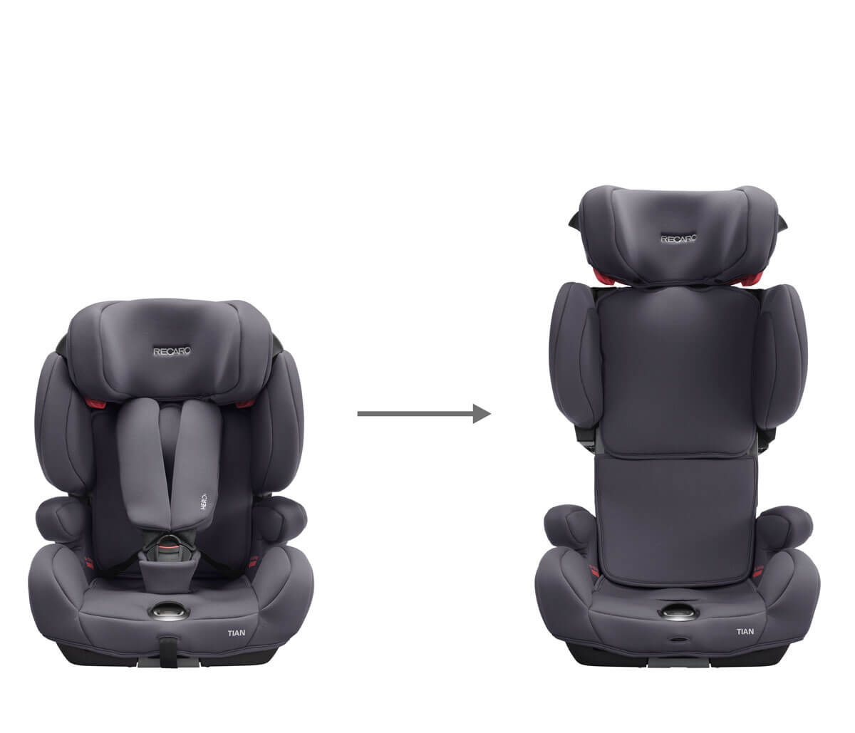 djecja-autosjedalica-recaro-tian-9-36-kg raste s djetetom