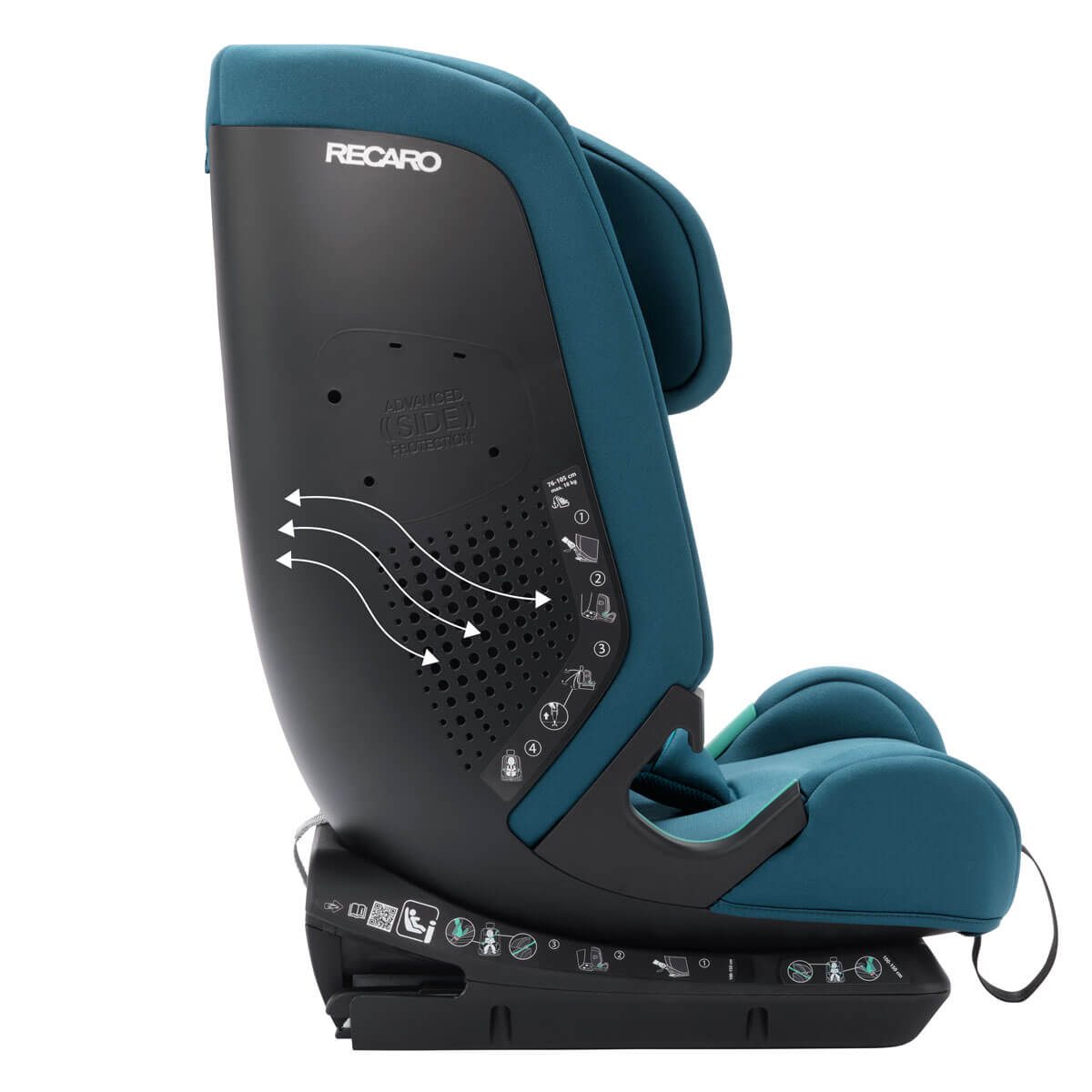 Dječja autosjedalica RECARO Toria Elite iSize [76-150 cm] Teal Green 8