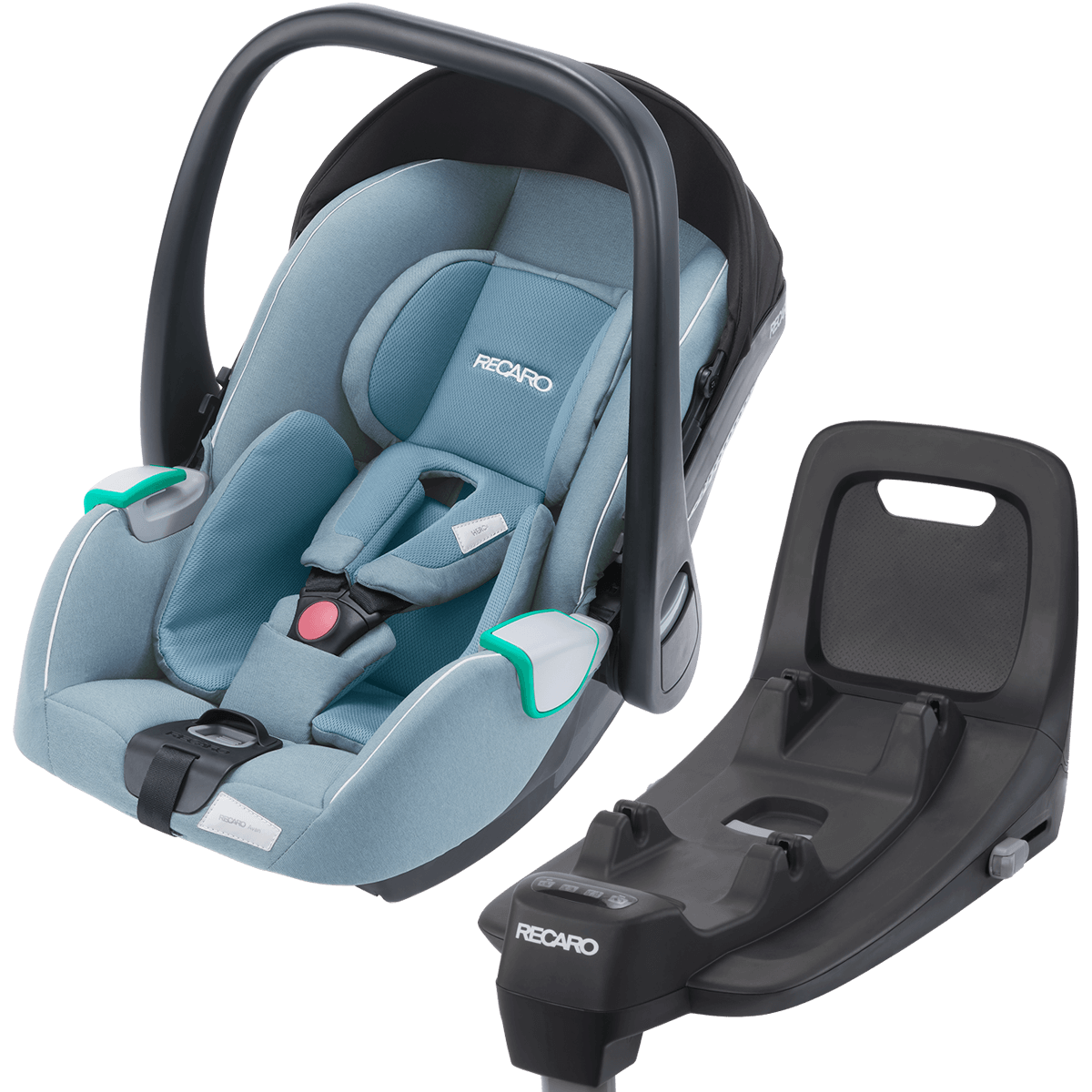 Dječja kolica 4u1 RECARO Celona + autosjedalica Avan + Isofix [Frozen Blue] 1