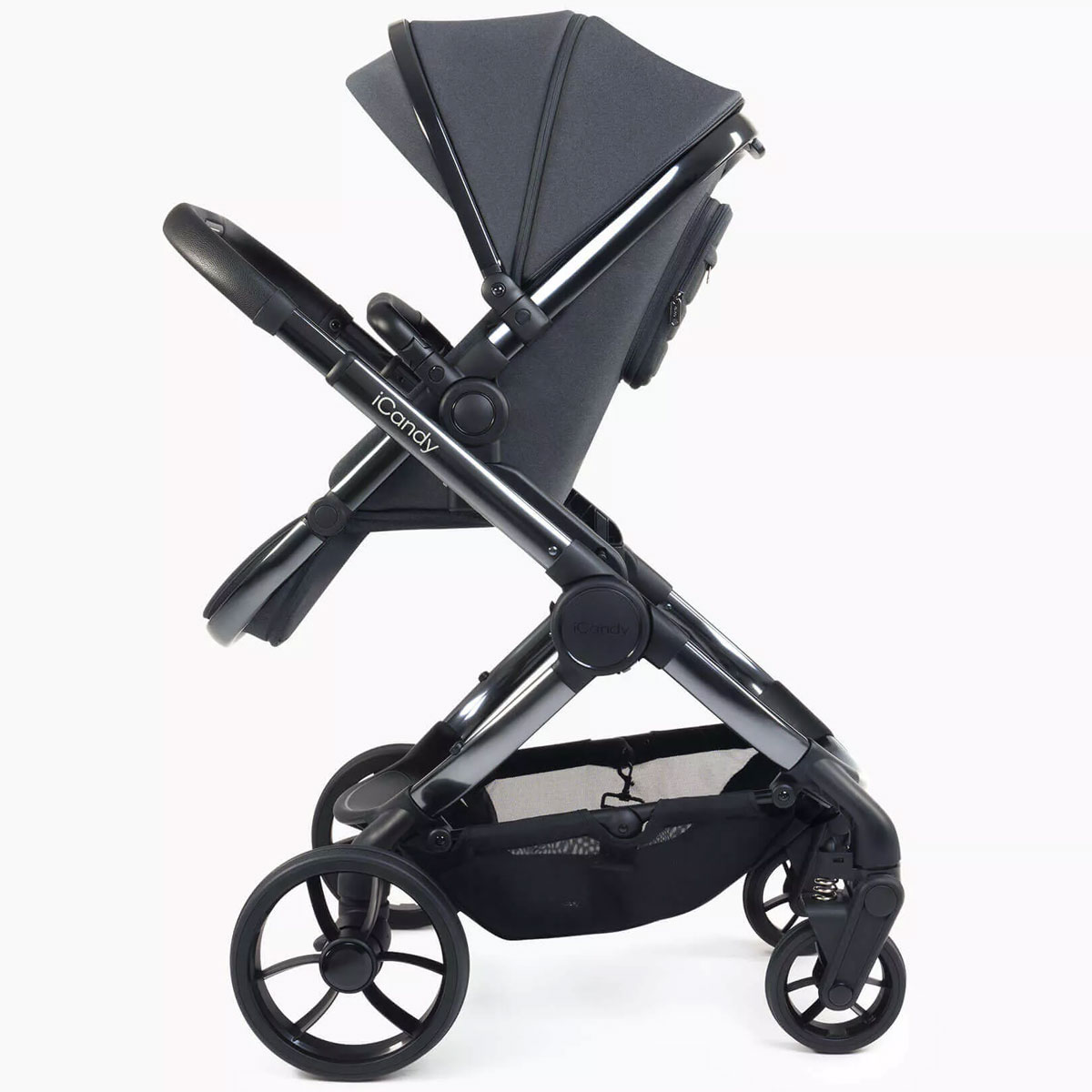 Dječja kolica 4u1 iCandy Peach 7 [Dark Grey Phantom] + RECARO Avan + baza 2