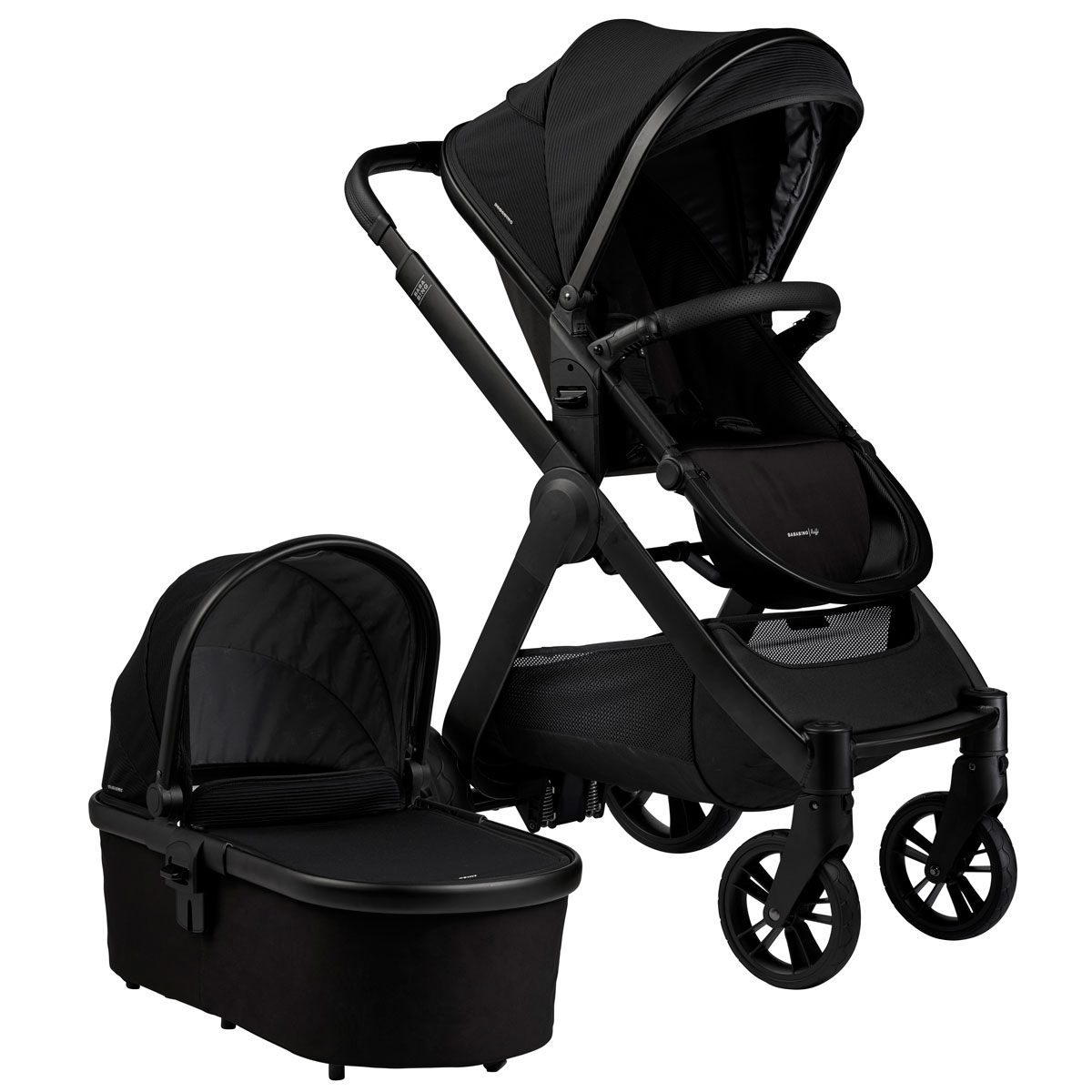 Dječja kolica 4u1 Bababing Raffi Black + RECARO Salia Elite 12