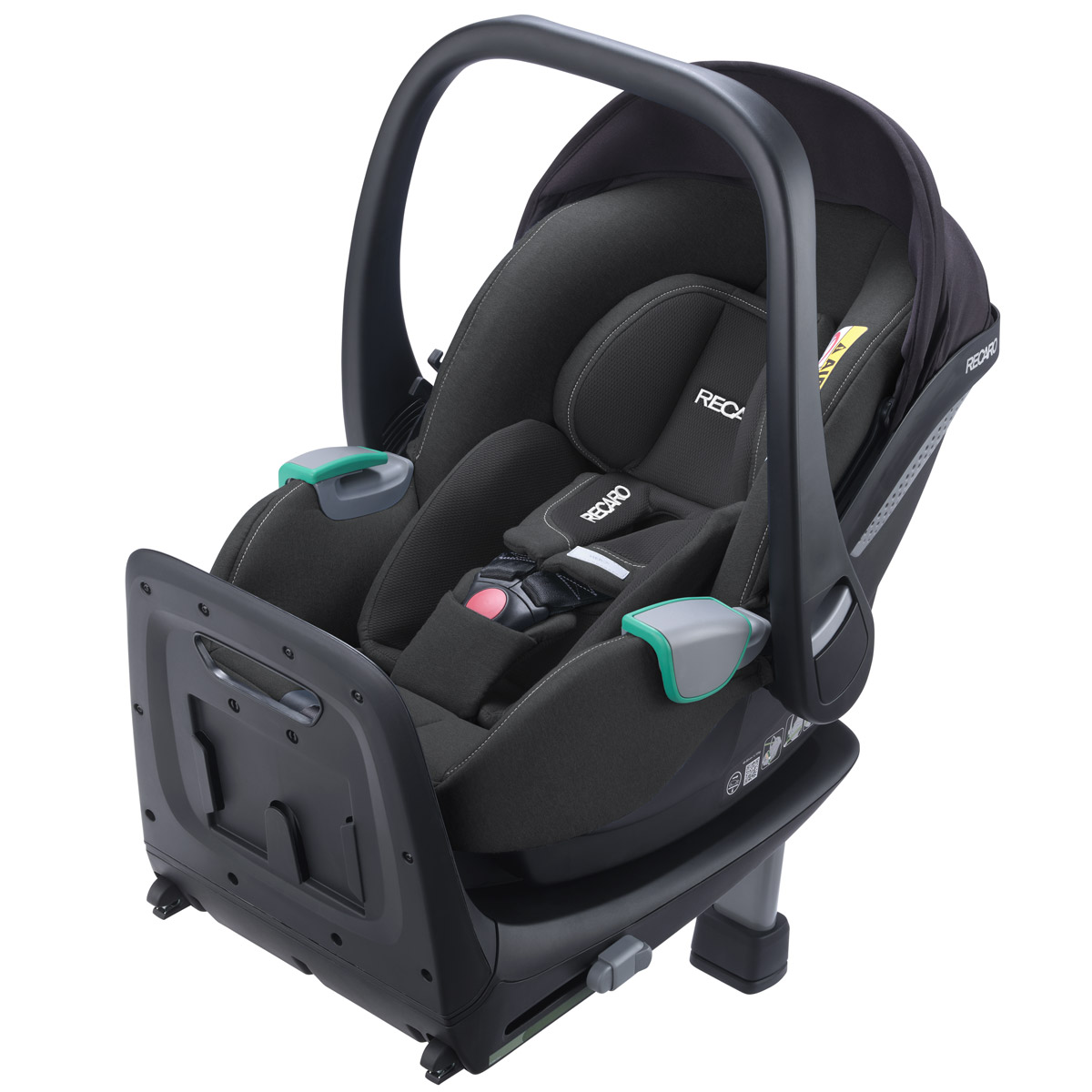 Dječja kolica 4u1 RECARO Celona + autosjedalica Avan + Isofix [Mat Black] 1