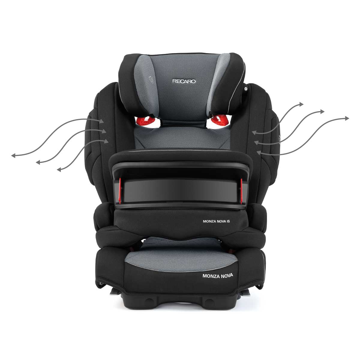 Dječja autosjedalica RECARO Monza Nova IS [9-36 kg] Carbon Black 3