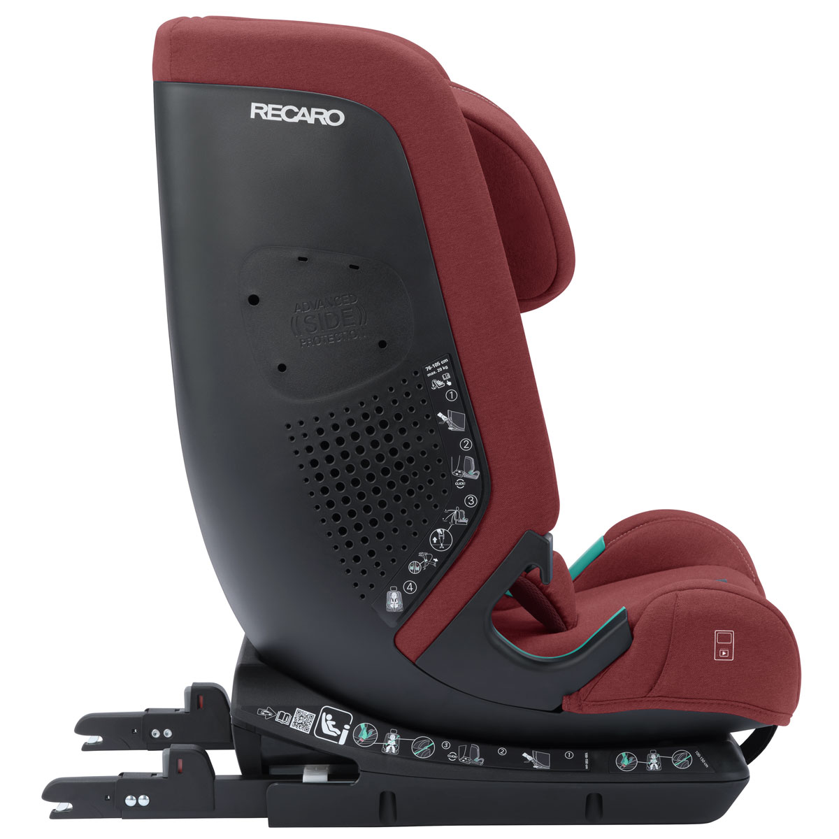 Dječja autosjedalica RECARO Toria Elite i-Size [76-150 cm] Iron Red 7