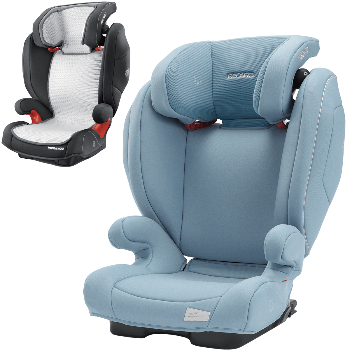 Dječja autosjedalica RECARO Monza Nova 2 Seatfix [15-36 kg] Frozen Blue + Ljetna presvlaka