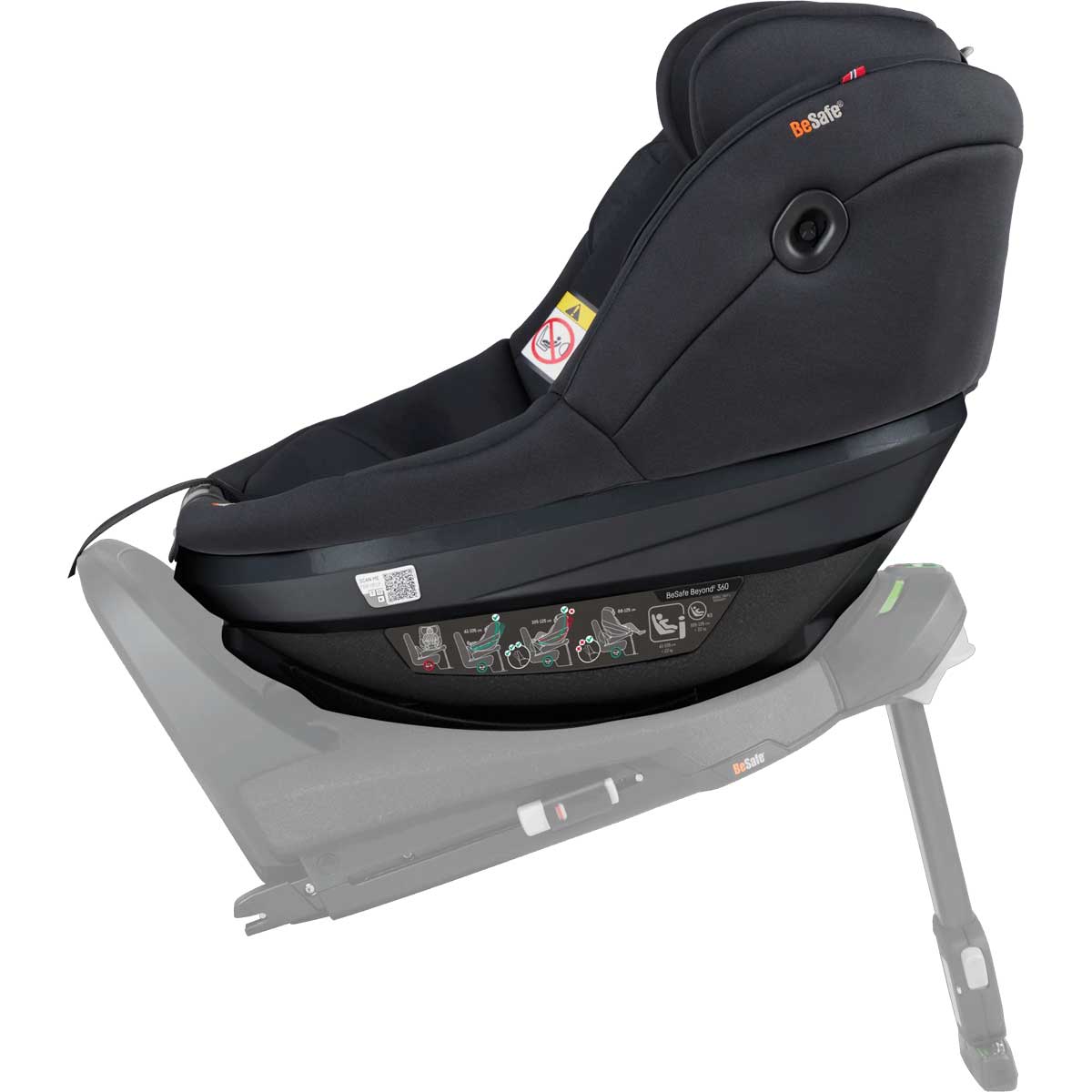 Dječja autosjedalica BeSafe Beyond²  360 [61-125 cm] Black Soft Breeze + baza 4