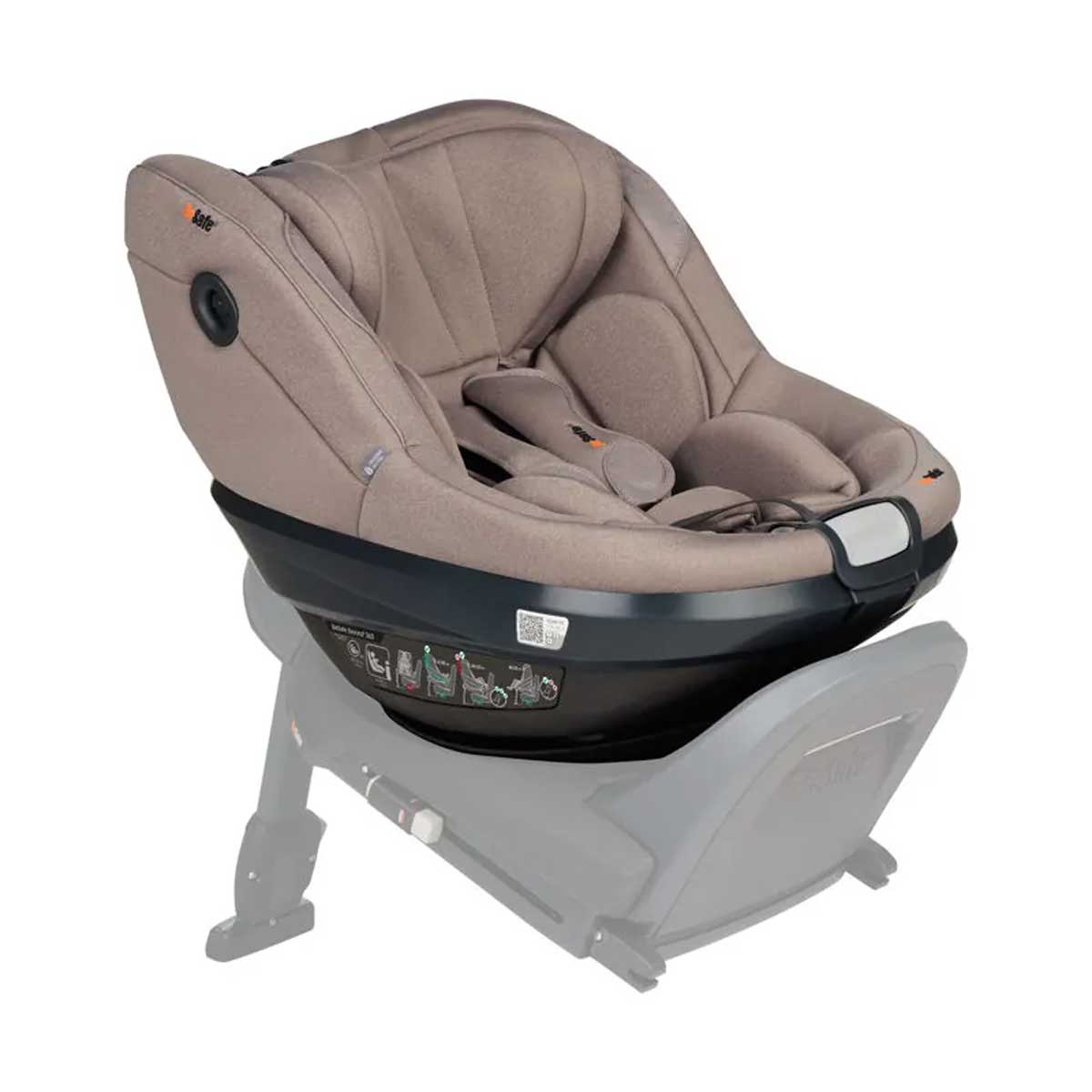Dječja autosjedalica BeSafe Beyond²  360 [61-125 cm] Dark Sand Soft Breeze + baza 4