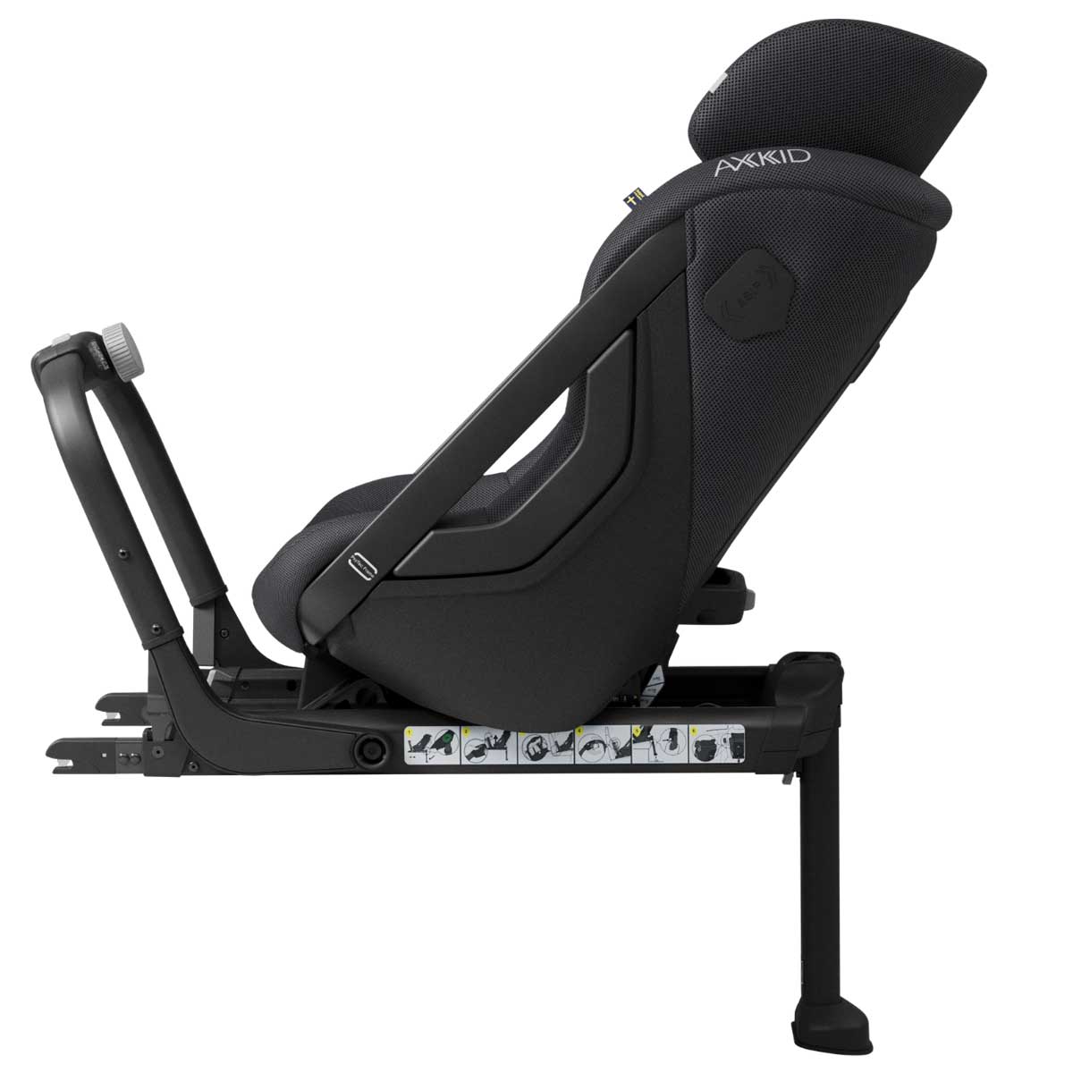 Dječja autosjedalica AXKID ONE 3 i-Size [61–125 cm] Mesh – Arctic Mist Grey 4