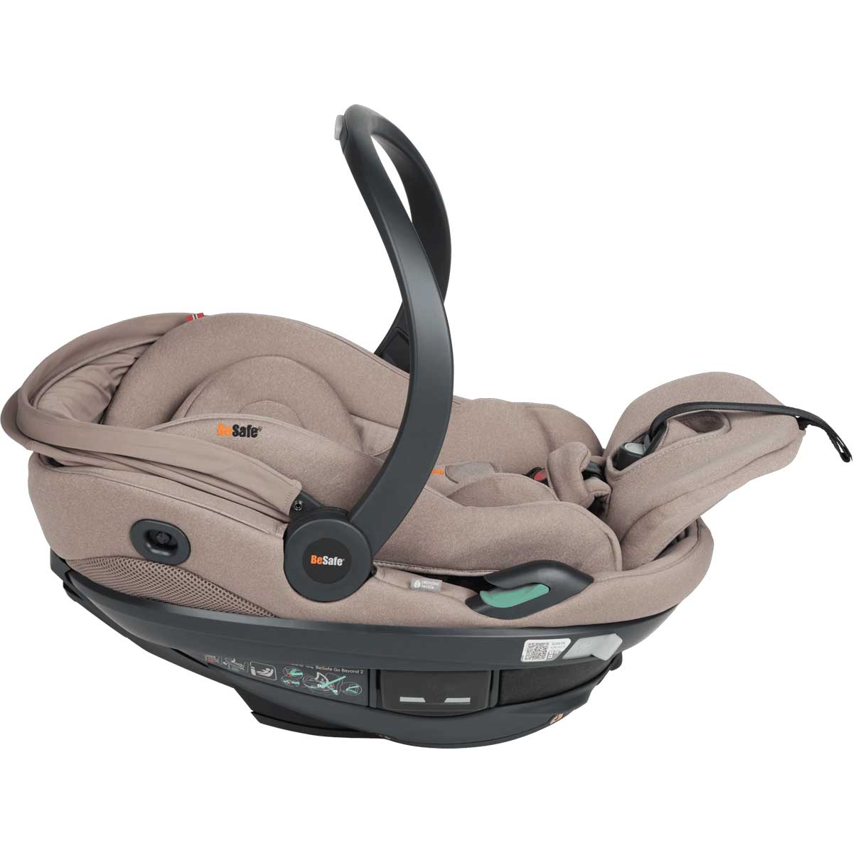 Dječja autosjedalica BeSafe Go Beyond² [40-87 cm] Dark Sand Soft Breeze + Baza 3