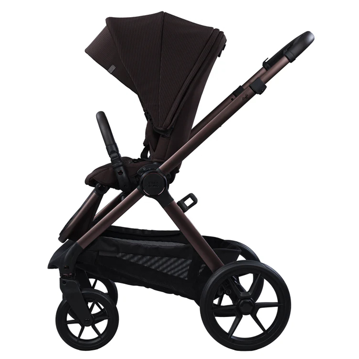 Dječja kolica 4u1 BabaBing Raffi 2.0 [Kofe] + jaje AXKID + Isofix 10