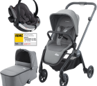Dječja kolica 3u1 RECARO Sadena [Silent Grey] + autosjedalica Besafe