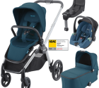 Dječja kolica 4u1 RECARO Celona + autosjedalica Avan + Isofix [Teal Green]