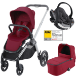 Dječja kolica 3u1 RECARO Celona [Garnet Red]+ autosjedalica Besafe