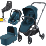 Dječja kolica 4u1 RECARO Sadena + sjedalica Avan + Isofix [Teal Green]