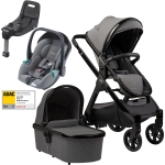 Dječja kolica 4u1 Bababing Raffi Anthra Grey + RECARO Avan + Isofix