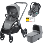 Dječja kolica 3u1 RECARO Celona + autosjedalica Avan [Silent Grey]