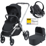 Dječja kolica 3u1 RECARO Celona [Night Black]+ autosjedalica Besafe