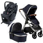 Dječja kolica 4u1 Bababing Raffi Navy Blue + RECARO Salia Elite