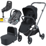 Dječja kolica 4u1 RECARO Sadena + sjedalica Avan + Isofix [Night Black]