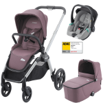 Dječja kolica 3u1 RECARO Celona + autosjedalica Avan [Pale Rose]