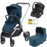 Dječja kolica 3u1 RECARO Celona + autosjedalica Avan [Teal Green]