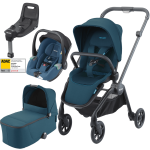 Dječja kolica 4u1 RECARO Sadena + sjedalica Avan + Isofix [Teal Green]