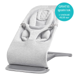 Ergobaby Evolve ležaljka 3u1 s lukom s igračkama – Light Grey