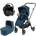 Dječja kolica 3u1 RECARO Sadena [Teal Green] + autosjedalica jaje AXKID