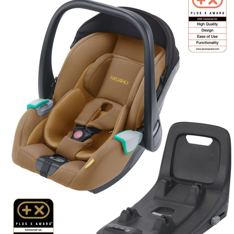 Dječja kolica 4u1 RECARO Celona + autosjedalica Avan + Isofix [Sweet Curry] 1