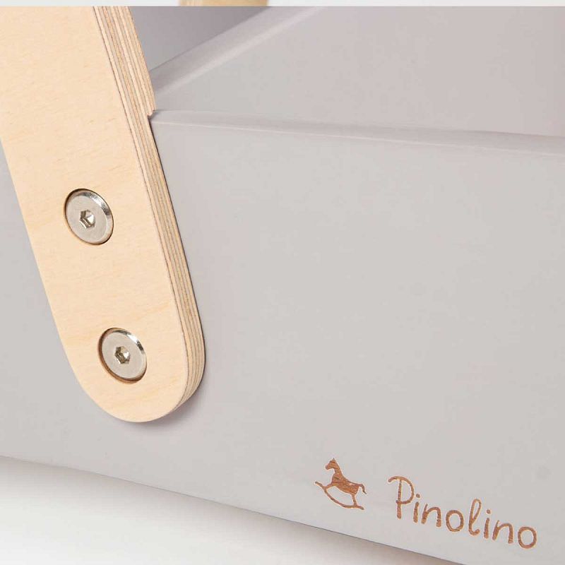 Drvena kolica – guralica za učenje hodanja Pinolino Uli siva 3