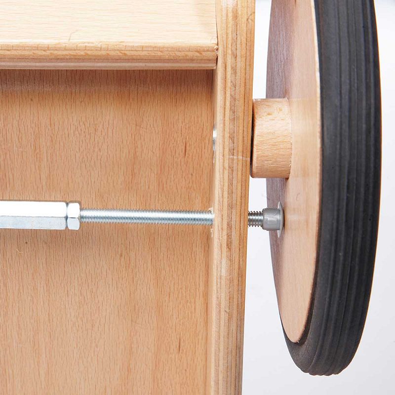 Drvena kolica – guralica za učenje hodanja Pinolino Kimi crvena 2