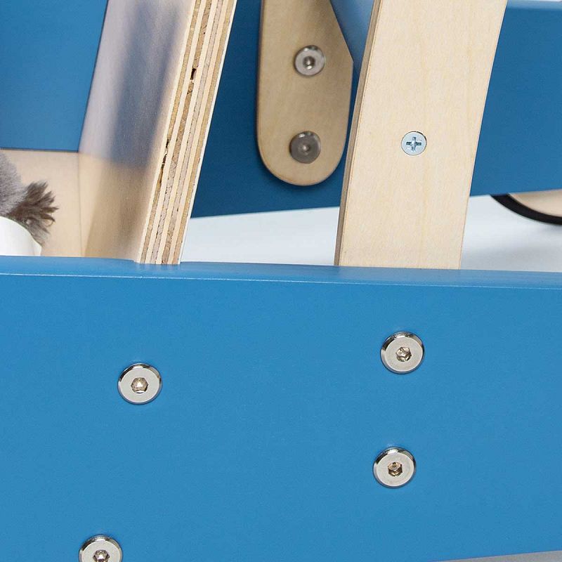 Drvena kolica – guralica za učenje hodanja Pinolino Mats plava 4