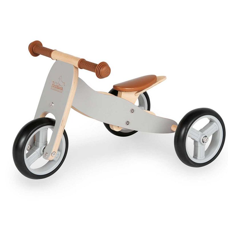 Drveni bicikl bez pedala & tricikl Pinolino Charlie sivi 1