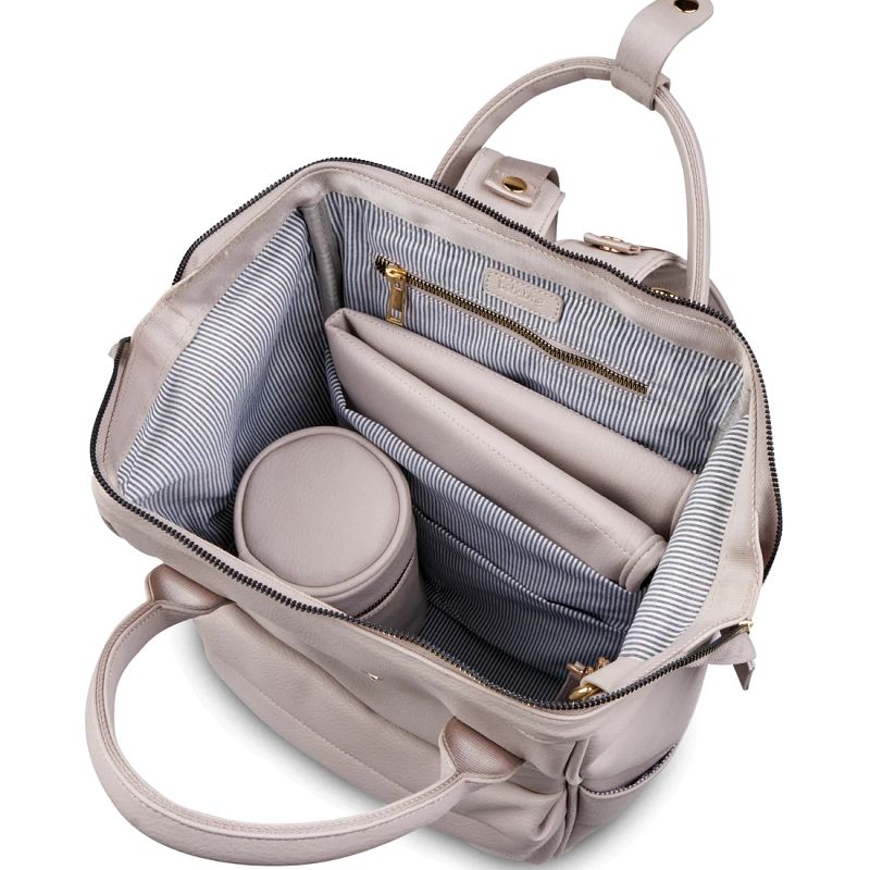 Torba / ruksak za previjanje BabaBing Ruksak Mani Leather Blush 2