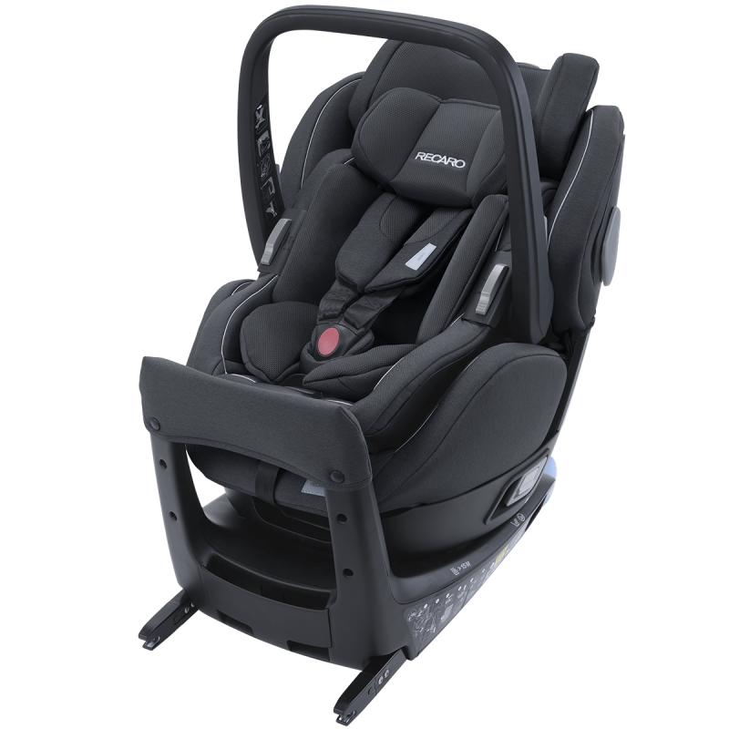 Dječja kolica 4u1 Bababing Raffi Black + RECARO Salia Elite 1