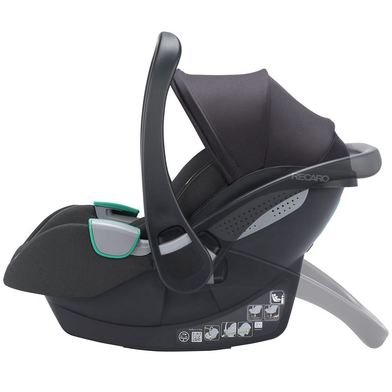 Dječja autosjedalica RECARO Avan i-Size [40 – 83 cm] Fibre Black  + Isofix baza 10