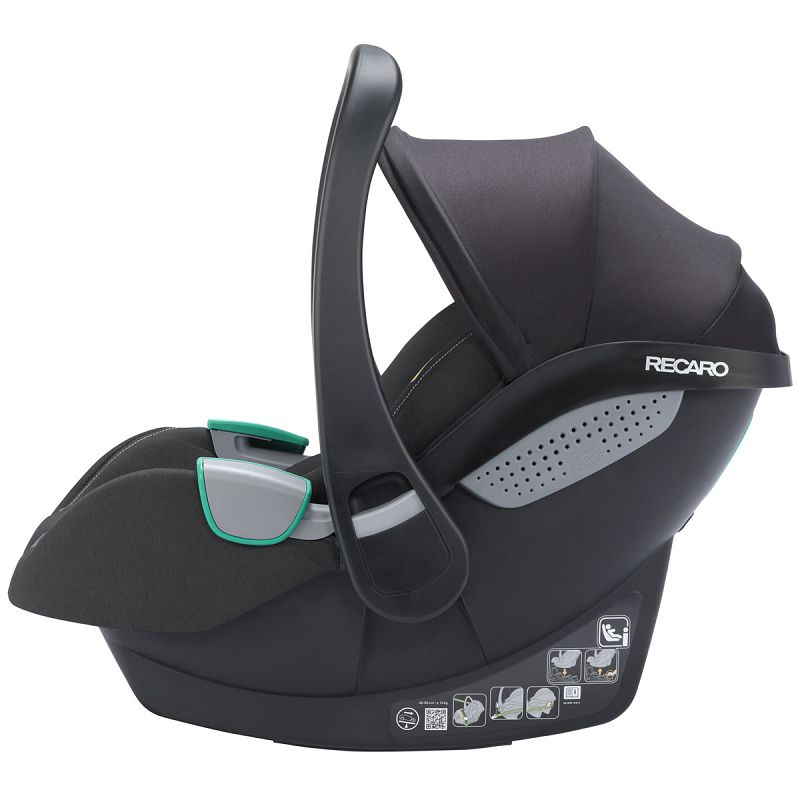 Dječja autosjedalica RECARO Avan i-Size [40 – 83 cm] Fibre Black  + Isofix baza 4