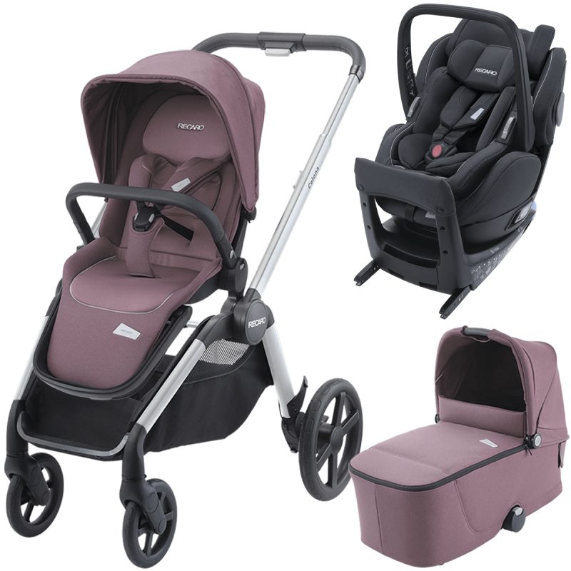 Dječja kolica 4u1 RECARO Celona + autosjedalica Salia Elite [Pale Rose]