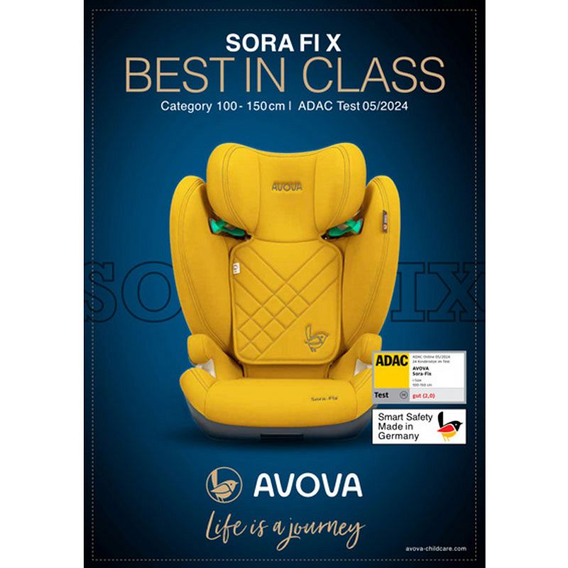 Dječja autosjedalica AVOVA Sora-Fix i-Size [100-150 cm] Grey 2