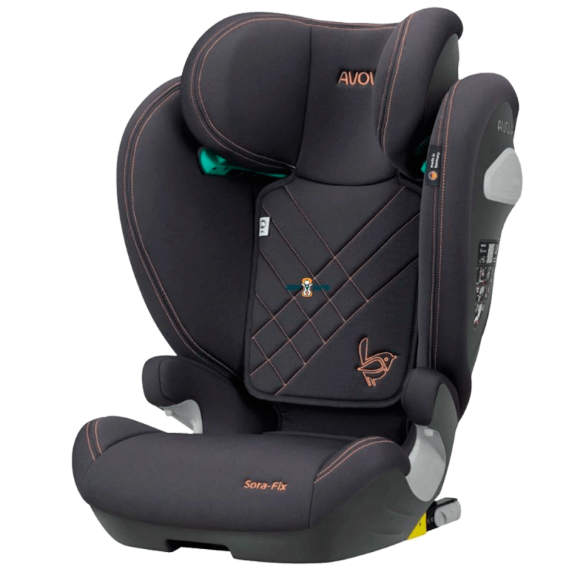 Dječja autosjedalica AVOVA Sora-Fix i-Size [100-150 cm] Grey Orange
