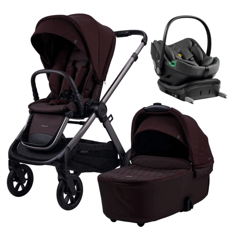 Dječja kolica 4u1 BabaBing Raffi 2.0 [Heritage] + jaje AXKID + Isofix