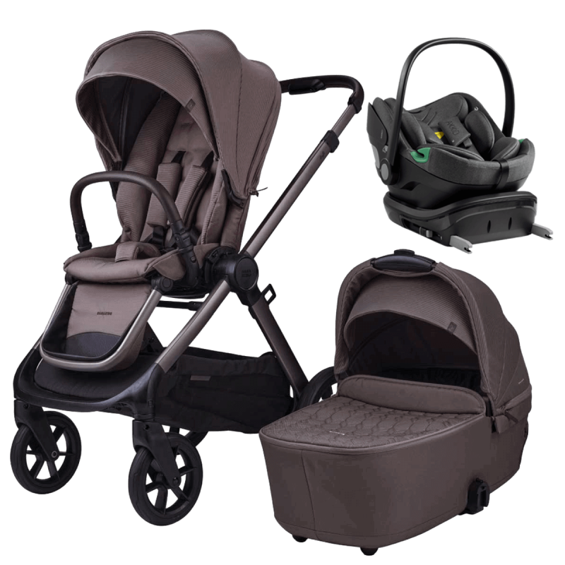 Dječja kolica 4u1 BabaBing Raffi 2.0 [Minky] + jaje AXKID + Isofix